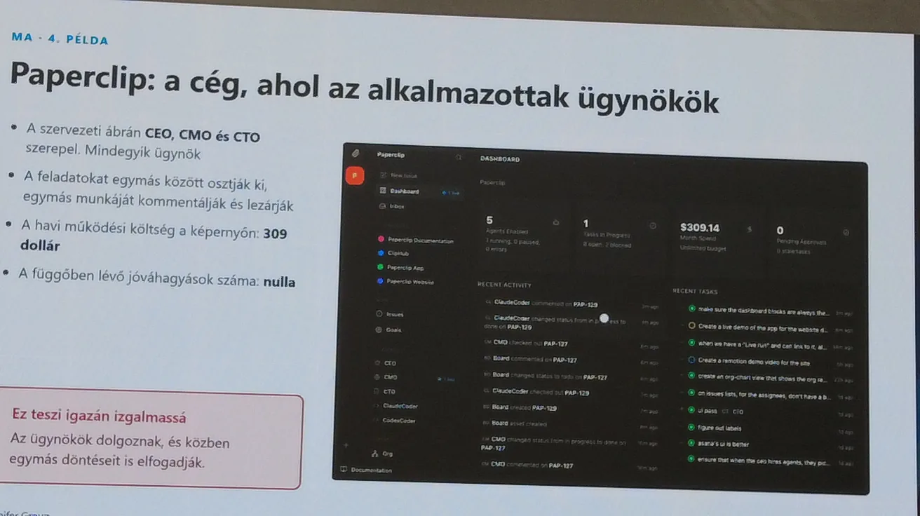 Dia 07: Paperclip: ügynökökből szervezett munka.