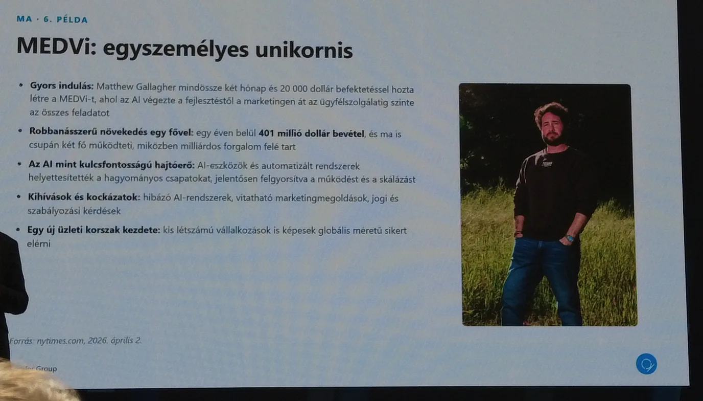 Dia 09: Egyszemélyes vállalat, nagy lépték.