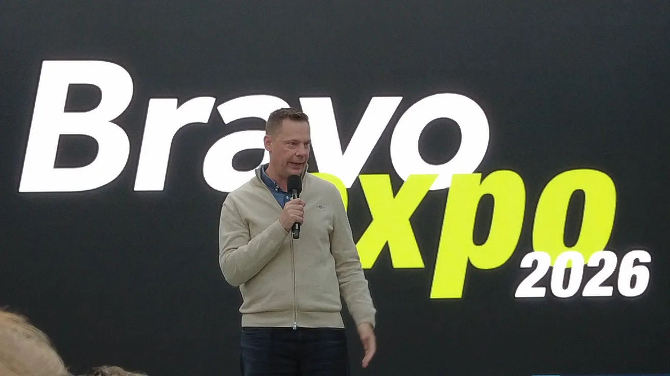Litkai Gergely a Bravo Expo 2026 színpadán.